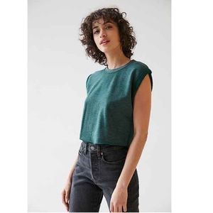 2/$15 UO Truly Madly Deeply Roll Sleeve Top